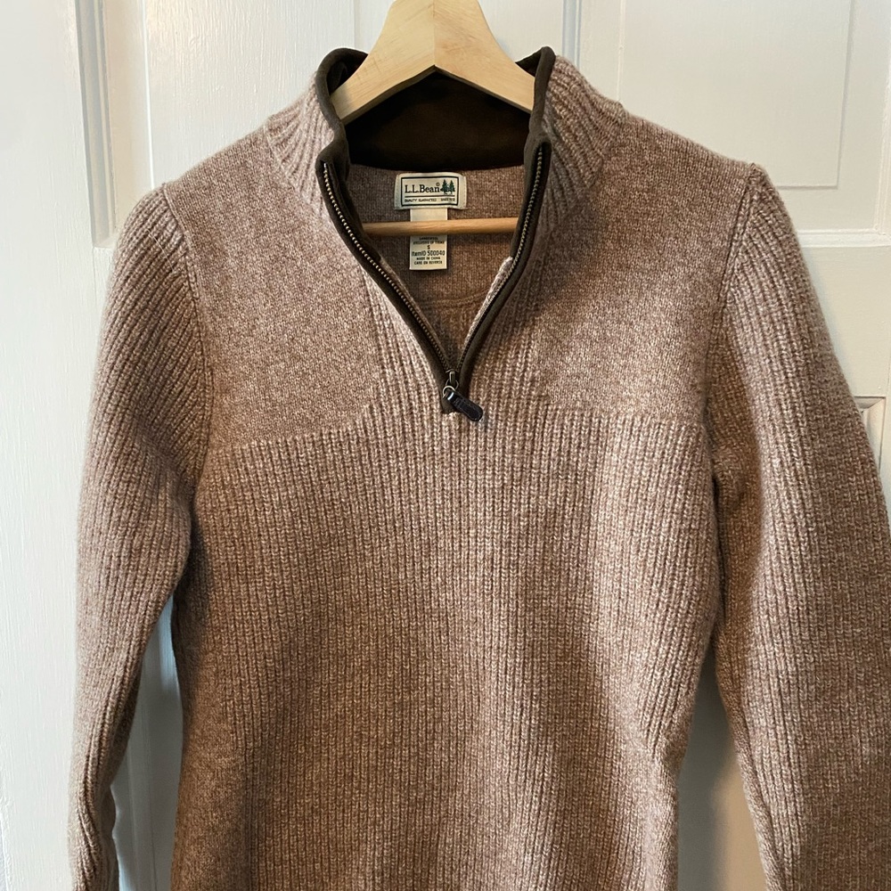 LL Bean Waterfoul Quarterzip